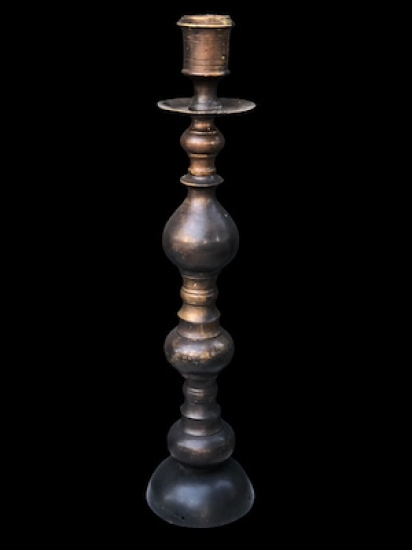 BRONZDAN MAMÜL AYAKLI ŞAMDAN 19 YY DEV BOY MÜKEMMEL PATEN ALMIŞ BİR ESERDİR