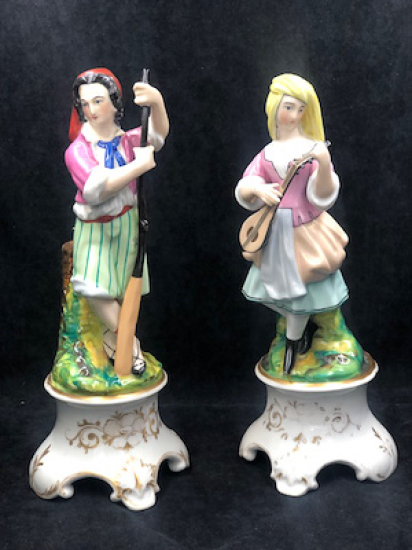 2 ADET PORSELENDEN MAMÜL EL BOYAMA KUSURSUZ PARFÜM ŞİŞELERİ