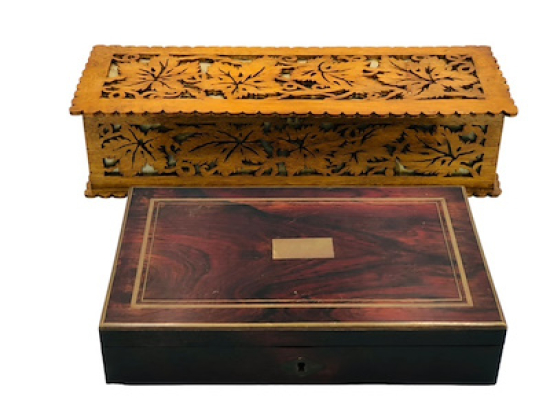 2 ADET ESKİ DÖNEM 1 TANESİ TESTERE İŞ KOPİDOMONTELİ DİĞERİ MARKÜTERİ İŞÇİLİKLİ KUTU LOTU FIRSAT