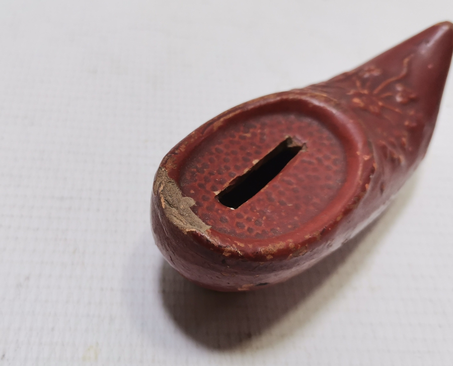 ÇARIK FORMUNDA YAPILMIŞ OSMANLI DÖNEMİ NADİR KÜTAHYA KUMBARA