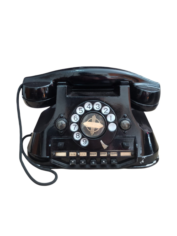 Vintage 1940'lar Atea Anvers  Döner Kadran Ağır Telefon