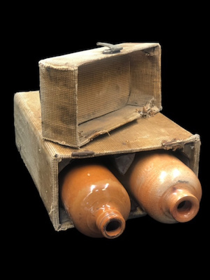 2.DÜNYA SAVASI ORJINAL KUTUSUNDA ALMAN ROM ŞİSESİ ÇİFT YAZILI ATIKSIZ