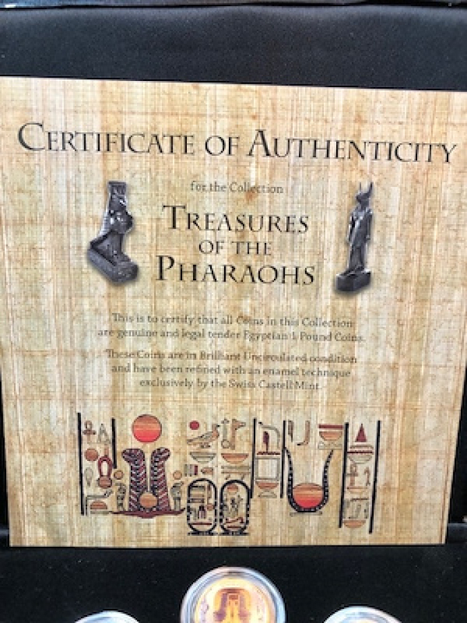 MISIR LA ALAKALI ÖZEL ÜRETİM KOLEKSİYONLUK KUTUSUNDA SERTİFİKALI MADALYON SETİ