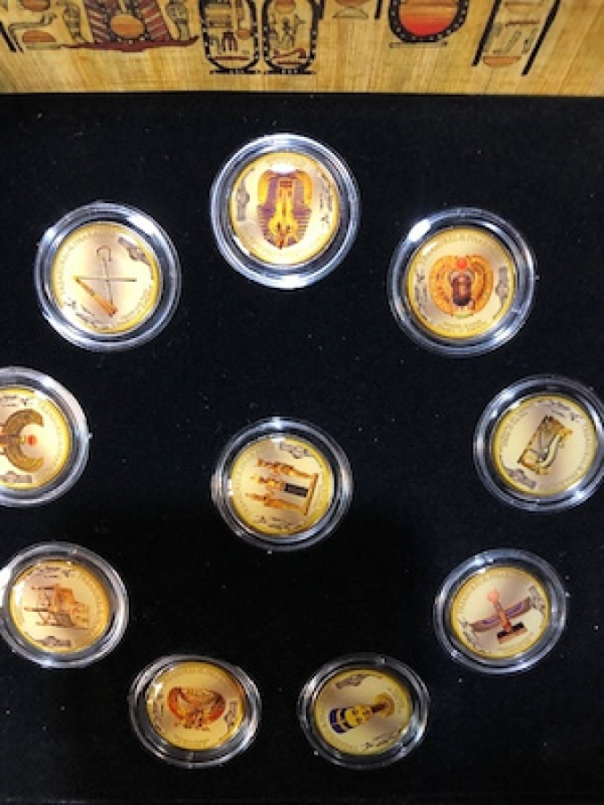 MISIR LA ALAKALI ÖZEL ÜRETİM KOLEKSİYONLUK KUTUSUNDA SERTİFİKALI MADALYON SETİ