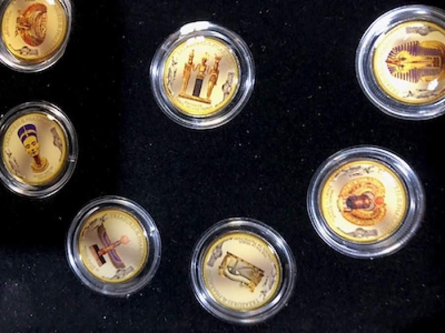 MISIR LA ALAKALI ÖZEL ÜRETİM KOLEKSİYONLUK KUTUSUNDA SERTİFİKALI MADALYON SETİ