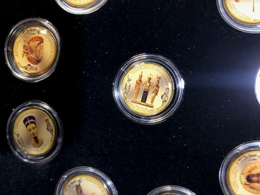 MISIR LA ALAKALI ÖZEL ÜRETİM KOLEKSİYONLUK KUTUSUNDA SERTİFİKALI MADALYON SETİ