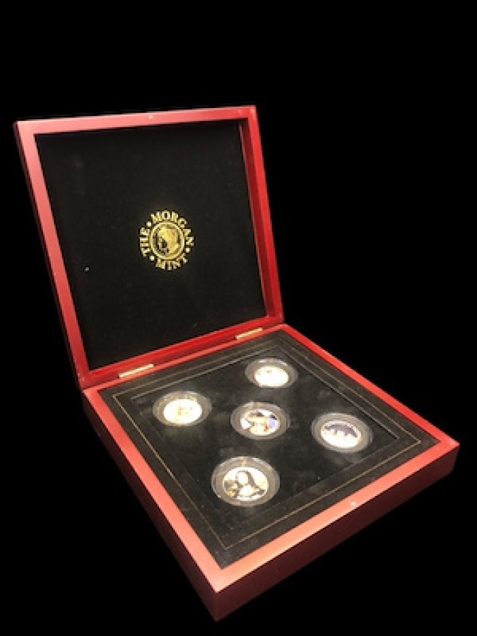 MONA LİSA SERİSİ ÖZEL ÜRETİM KUTUSUNDA MADALYON SETİ