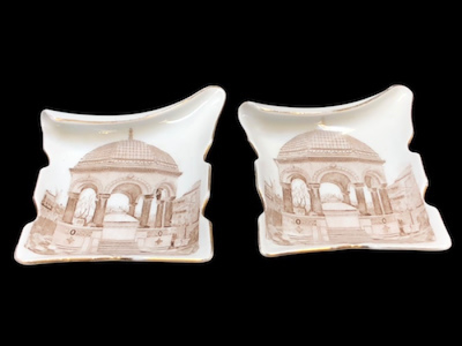 2 ADET EŞ 1920 LER ÇEKOSLOVAK DAMGALI ÜZERİ RESİMLİ KUSURSUZ KÜLTABLASI