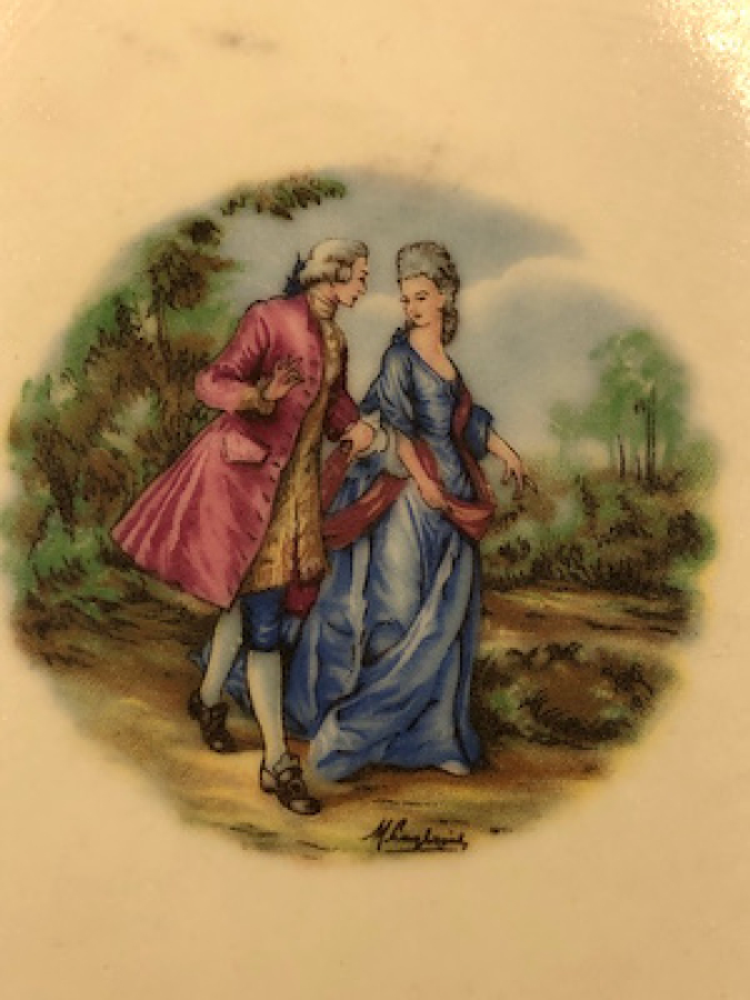 ESKİ YAPIM İSTANBUL PORSELEN ÇİFT SANATÇI İMZALI ASKI APARATLI KUSURSUZ DUVAR TABAGI