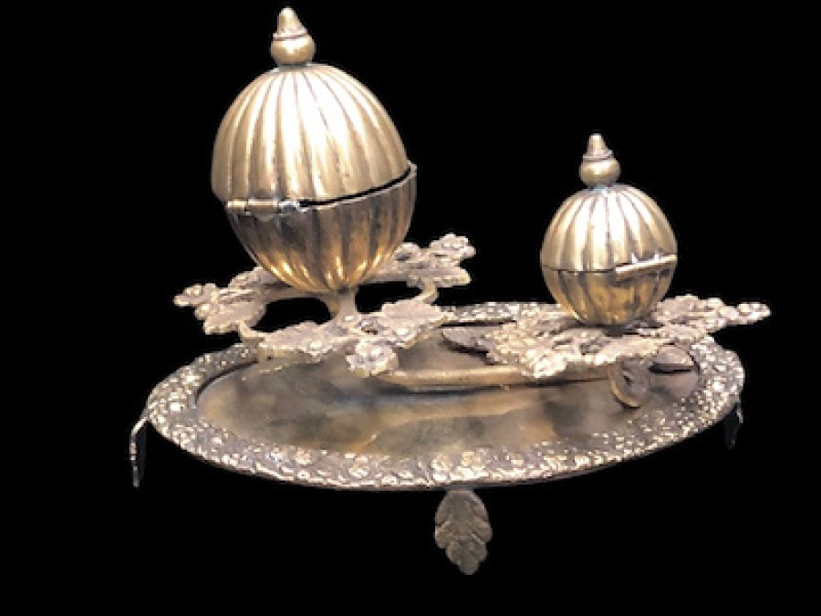 OSMANLI DÖNEM SÜLEYMANİYE İŞİ ÇIFT KAPAKLI ALTIN VERMEYLİ MUHTEŞEM BUHURDAN