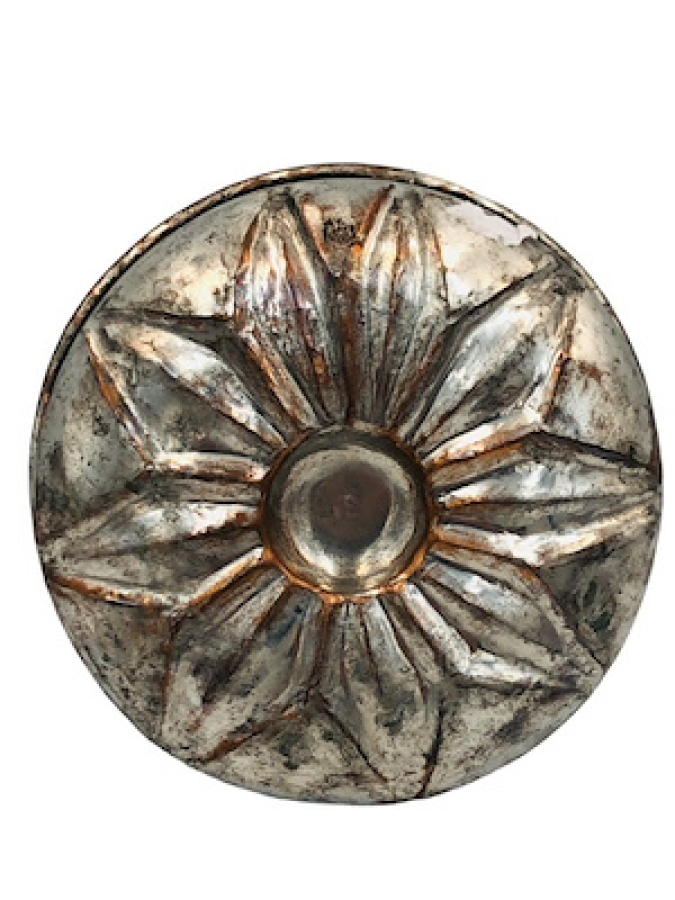 OSMANLI DÖNEM 19 YY BAKIRDAN MAMÜL ÇARKIFELEK KABARTMA İŞÇİLİK BEBEK KIRKLAMA TASI