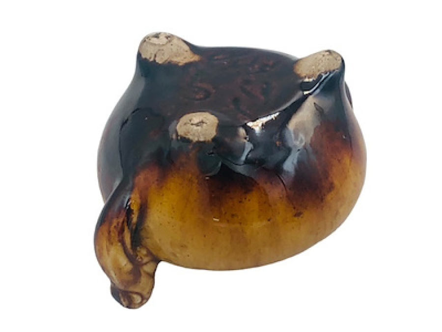 18 YY TOPRAK MALZEMEDEN YAPIM ÜZERİ KALIN SIRLI ÇİN HOKKA KUSURSUZ