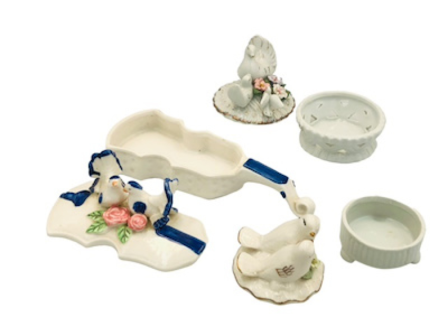 3 ADET PORSELEN KUTU LOTU HEPSİ ÇİL KONDİSYONDA KAPAKLI FIRSAT