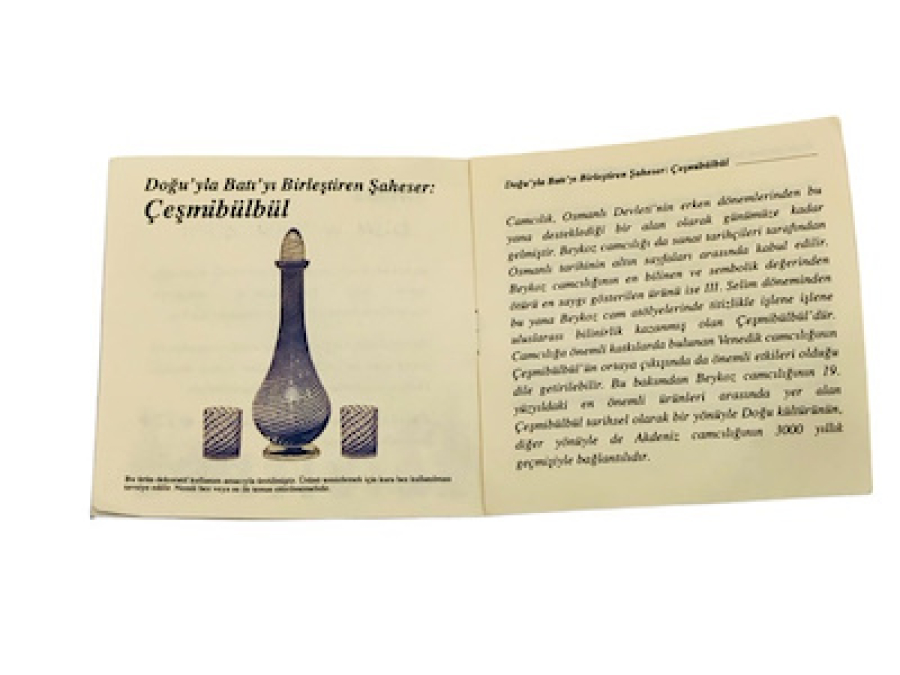 ORJİNAL KUTUSUNDA BEYKOZ ÇEŞMİBÜLBÜL ŞERBETLİK SERTİFİKALI ŞAHSA ÖZEL HEDİYE EDİLMİŞ KOLEKSİYONLUK