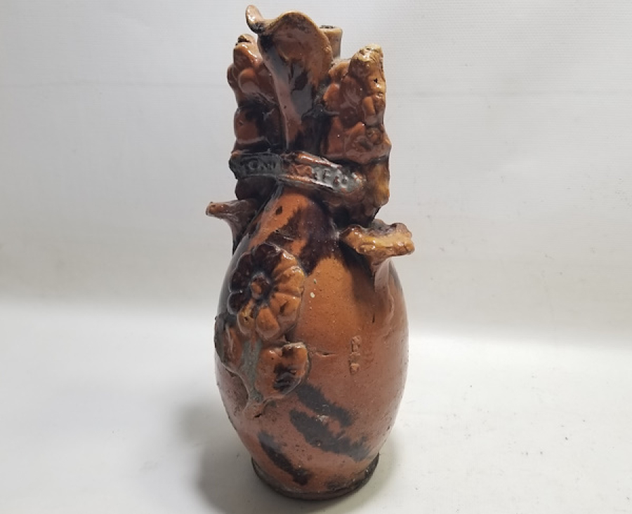 NADİR TİPTE ANTİKA GÜLLÜ ÇANAKKALE TESTİ