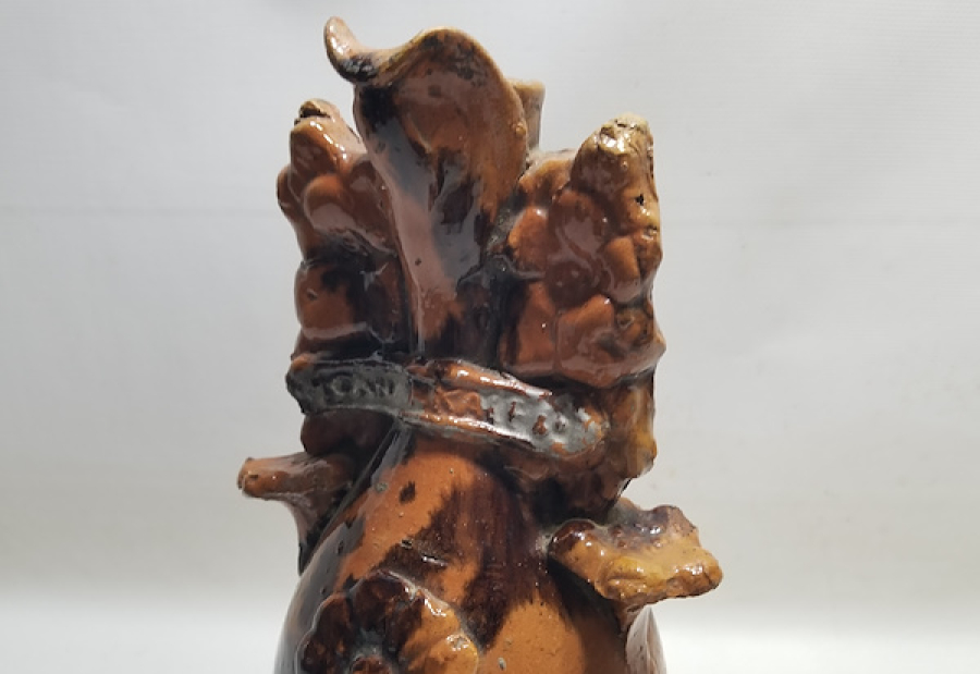 NADİR TİPTE ANTİKA GÜLLÜ ÇANAKKALE TESTİ