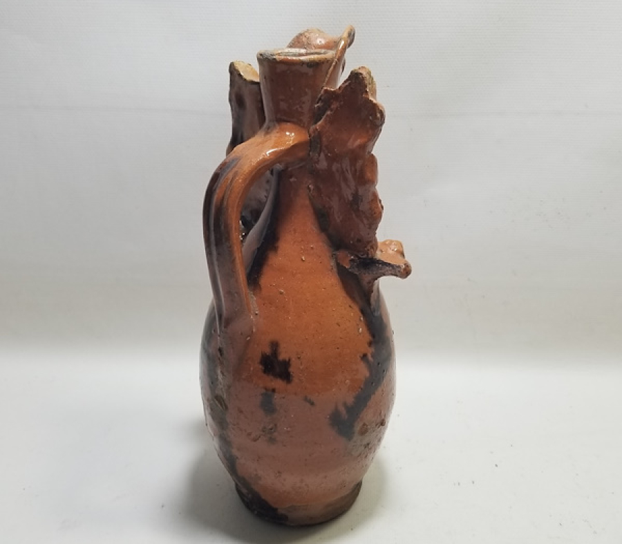 NADİR TİPTE ANTİKA GÜLLÜ ÇANAKKALE TESTİ